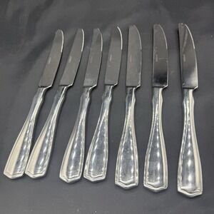 Oneida Carolina Pattern Set Of 7 Butter Knives Stainless Flatware